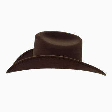 Dutch | Womens Brown Faux Suede Cattleman Crown Cowgirl Hat