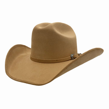 Dutch | Mens Camel Faux Suede Cattleman Crown Cowboy Hat