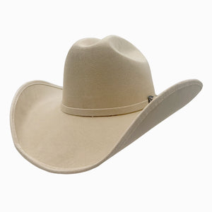Dutch | Mens Cream Faux Suede Cattleman Crown Cowboy Hat