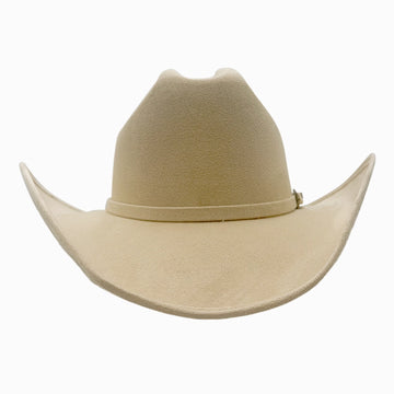 Dutch | Mens Cream Faux Suede Cattleman Crown Cowboy Hat