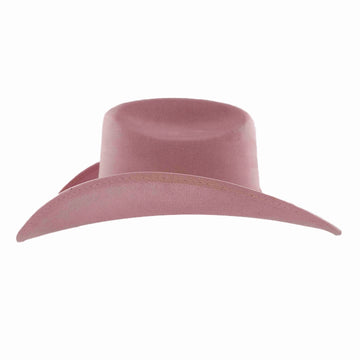 Dutch | Womens Pink Faux Suede Cattleman Crown Cowgirl Hat
