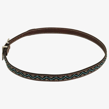 Elan | Leather Hat Band with Three Piece Buckle