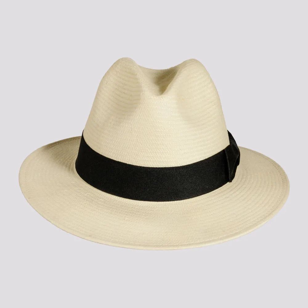 Havana | Mens Ivory Toyo Straw Panama Hat with Downturned Brim