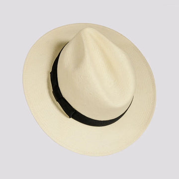 Havana | Mens Ivory Toyo Straw Panama Hat with Downturned Brim