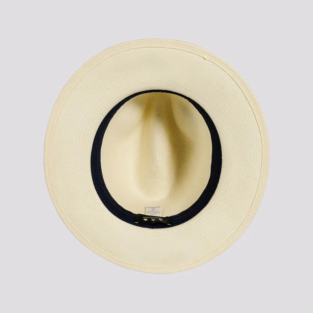 Havana | Mens Ivory Toyo Straw Panama Hat with Downturned Brim