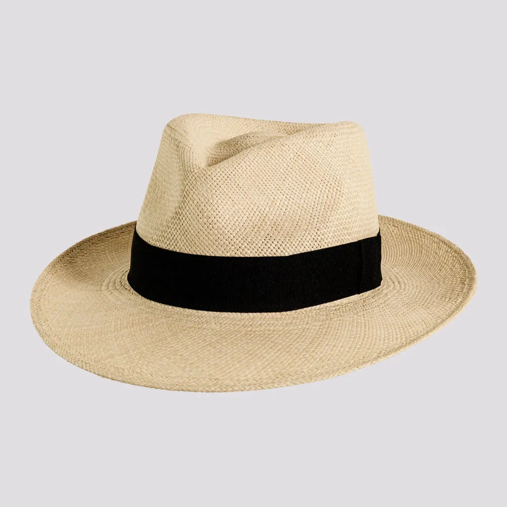 Medellin | Womens Natural Fedora Genuine Panama Hat