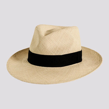 Medellin | Womens Natural Fedora Genuine Panama Hat