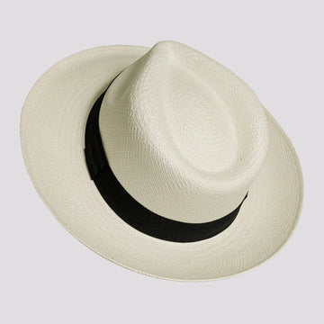Medellin | Womens White Fedora Genuine Panama Hat
