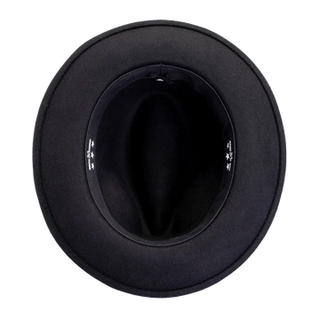 Pablo Black Felt Fedora Inner View
