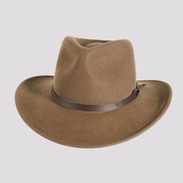 Pathfinder | Womens Khaki Wool Felt Outback Hat