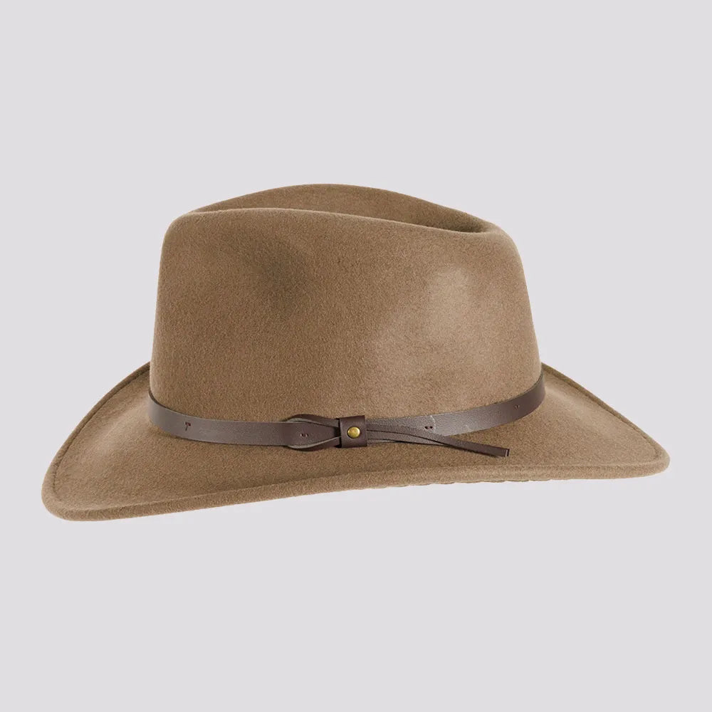 Pathfinder | Womens Khaki Wool Felt Outback Hat