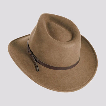 Pathfinder | Womens Khaki Wool Felt Outback Hat