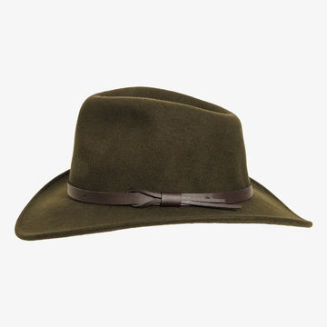 Pathfinder | Mens Olive Wool Felt Outback Hat