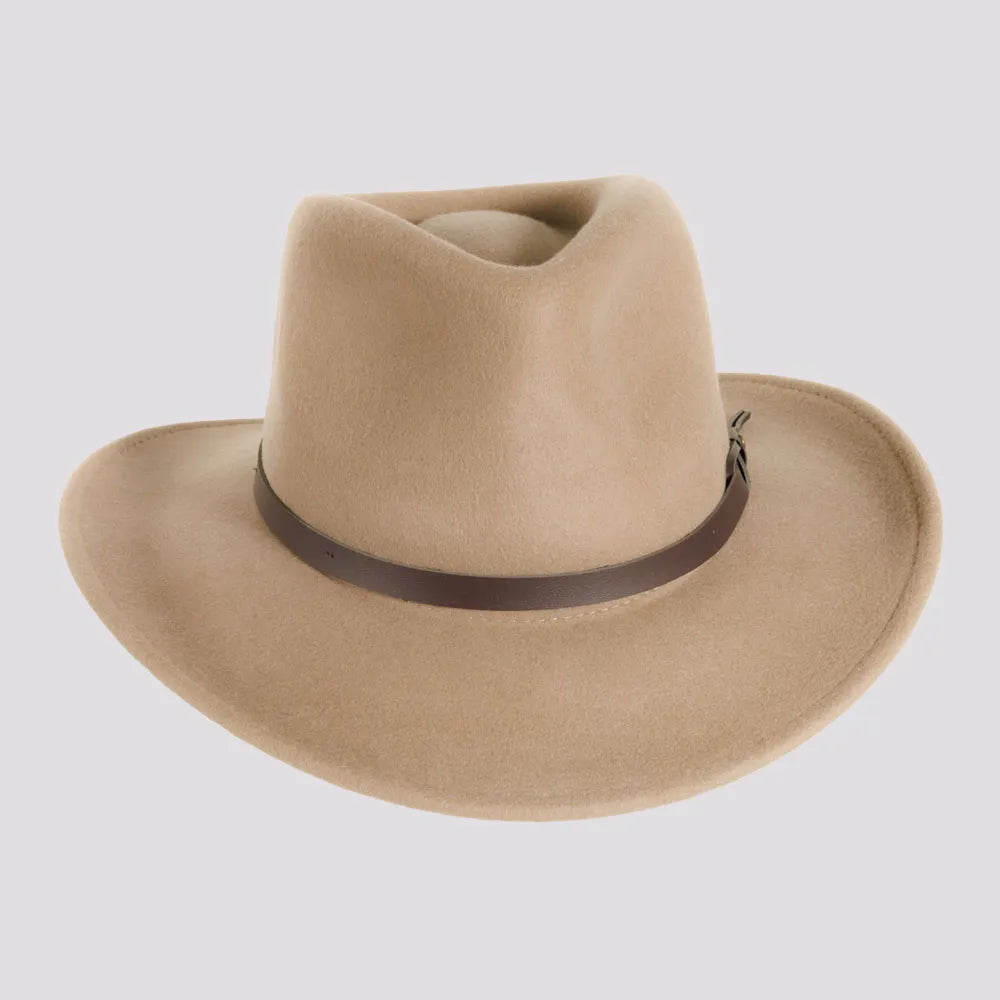 Pathfinder | Womens Putty Wool Felt Outback Hat