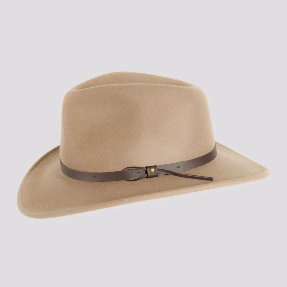 Pathfinder | Womens Putty Wool Felt Outback Hat