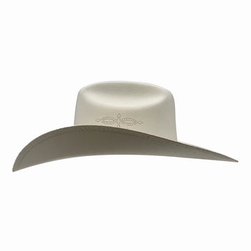 Pioneer | Womens White Canvas Cotton Western Cowgirl Hat