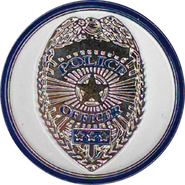 police dept magnetic hat pin