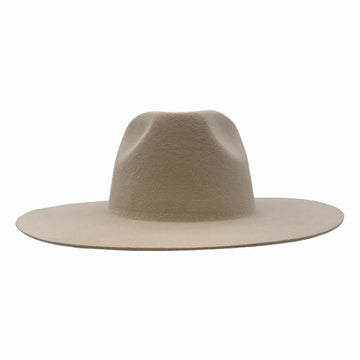 Rancher | Mens Sand Wide Brim Felt Fedora Hat
