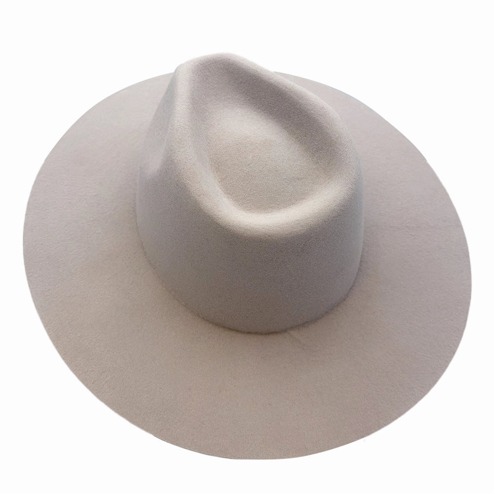 Rancher | Mens Silver Belly Wide Brim Felt Fedora Hat