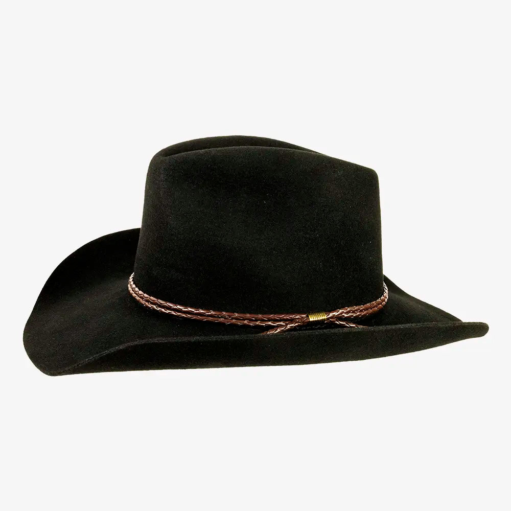 Sequoia | Mens Black Wool Felt Cowboy Hat
