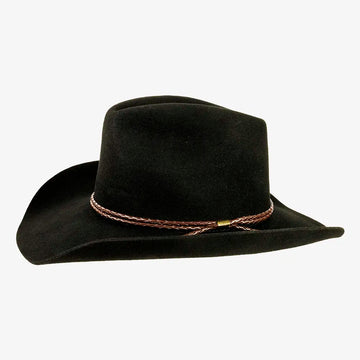Sequoia | Mens Black Wool Felt Cowboy Hat