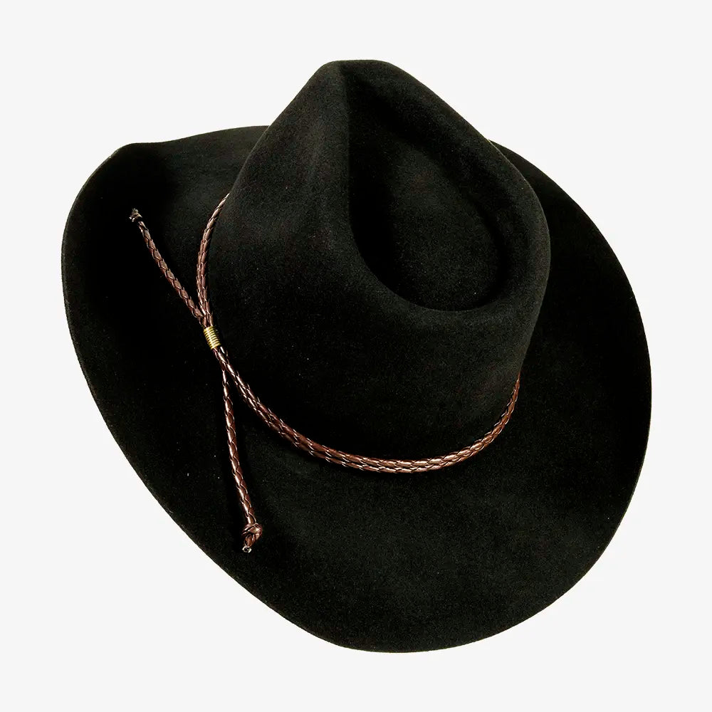 Sequoia | Mens Black Wool Felt Cowboy Hat