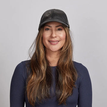 Sidecar | Womens Black Leather Cap