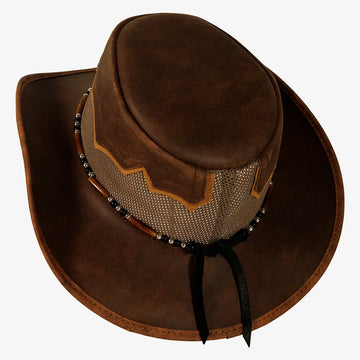 Sierra | Womens Bomber Copper Leather Cowgirl Hat