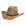 A tan cowboy hat with a dark brown decorative band, shown from a three-quarters angle on a plain white background.