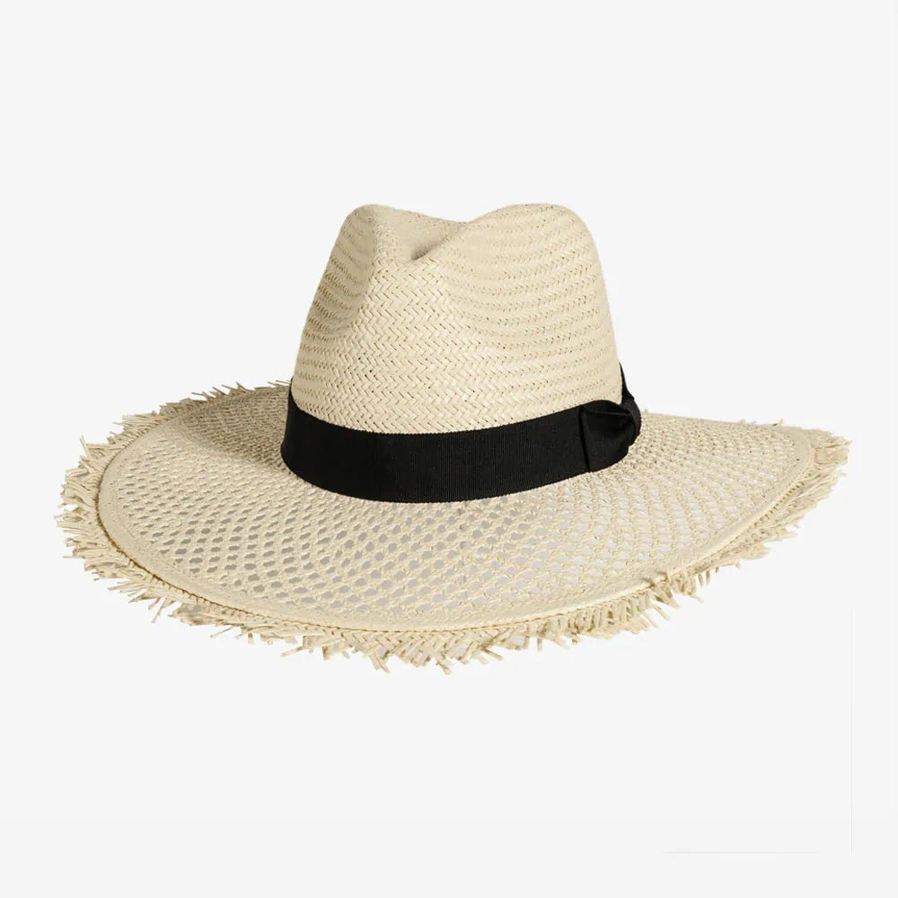 Willow | Womens Natural Toyo Straw Sun Hat with Vented Brim