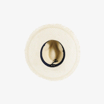 Willow | Womens Natural Toyo Straw Sun Hat with Vented Brim