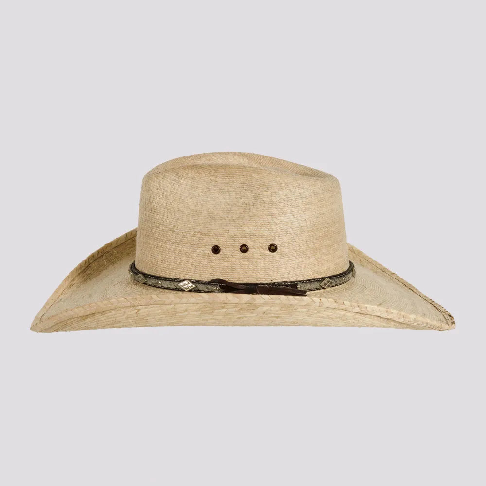 Wyatt | Mens Natural Fine Mexican Palm Tycoon Cowboy Hat