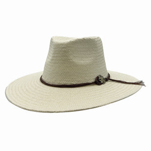 Zanzibar | Mens Cream Straw Panama Safari Sun Hat