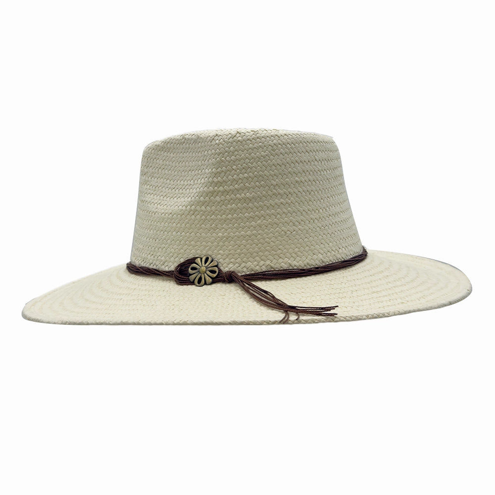 Zanzibar | Mens Cream Straw Panama Safari Sun Hat