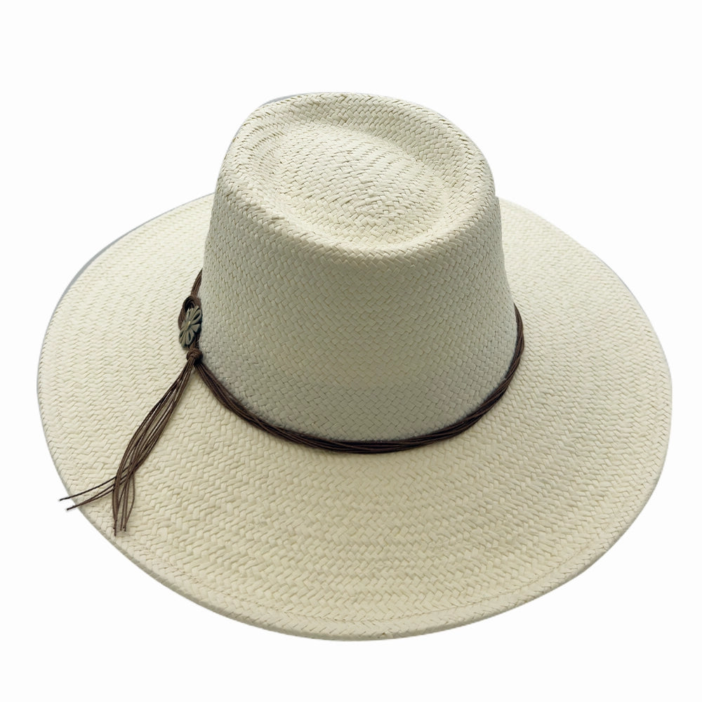Zanzibar | Mens Cream Straw Panama Safari Sun Hat