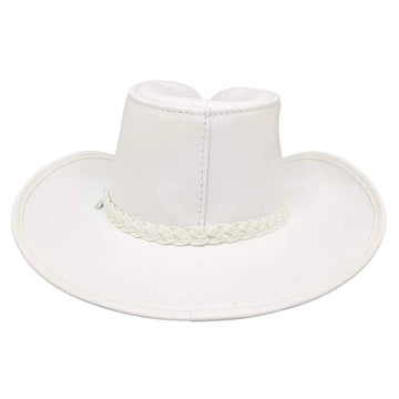 Blizzard White Leather Cowboy Hat by American Hat Makers